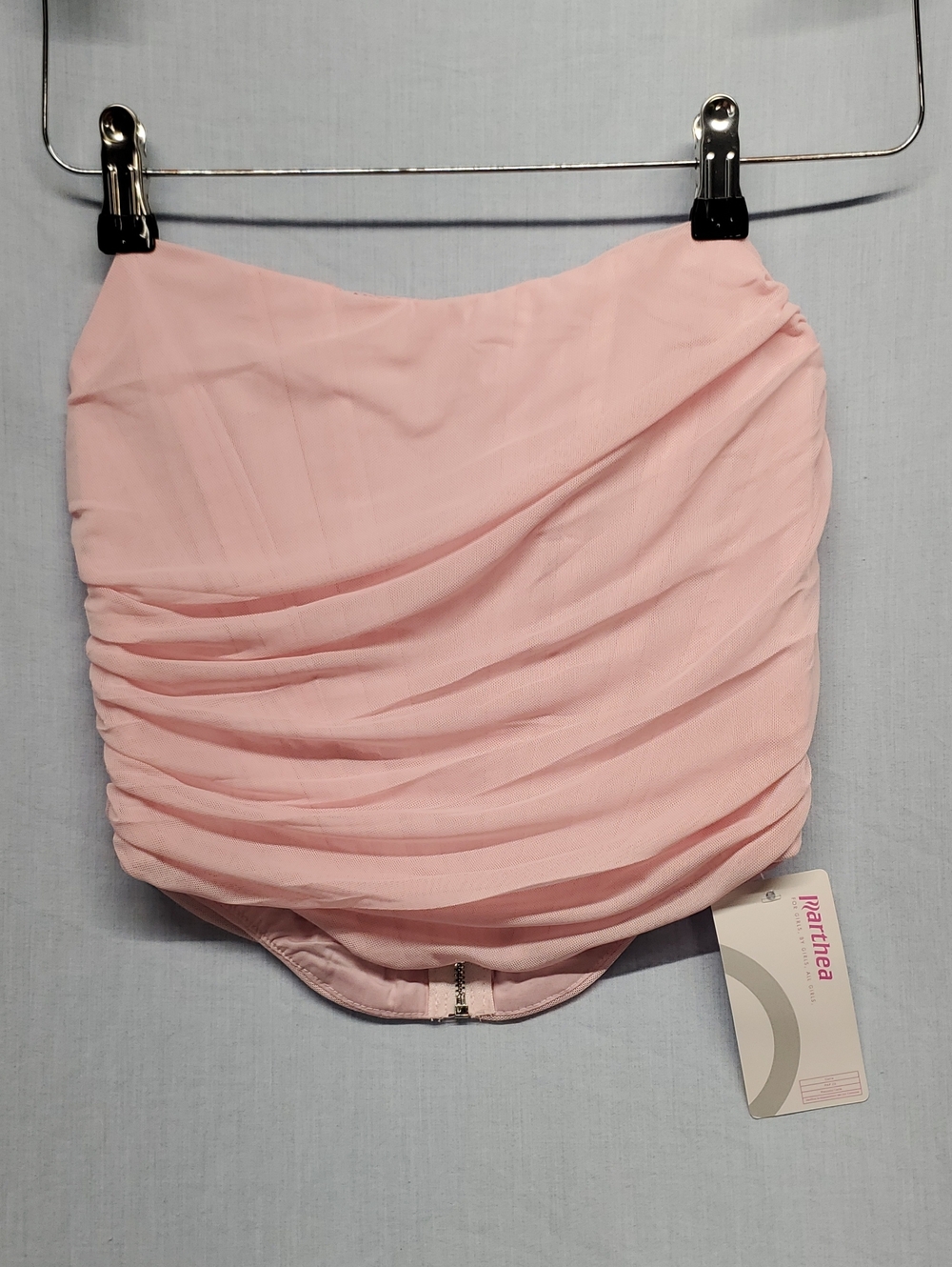 Marthea Pink Ruched Strapless Camisole#436